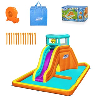 Bestway(เบสเวย์) H2OGO!® สวนน้ำสไลเดอร์ 5.65m x 3.73m x 2.65m Tidal Tower Mega Water Park Toy Smart