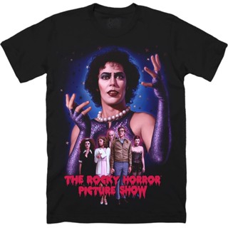 แขนสั้น เสื้อยืด Halloween THE ROCKY HORROR PICTURE SHOW เสื้อยืดสวยๆ ชุดฮาโลวีนเด็ก ชุดฮาโลวีน ฮาโลวีน เสื้อคอฟิต_05