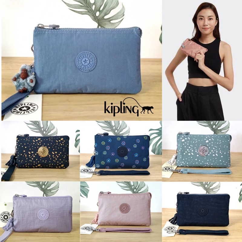 Kipling Creativity L Large Accessory Pouch AC3439 Polyester Busy Sketch $39 NWT