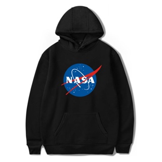 NASA Hoodie เสื้อกันหนาว มีฮู้ด ผ้าฝ้าย ทรงหลวม ลาย สไตล์ฮิปฮอป ขนาดใหญ่ สําหรับผู้ชาย และผู้หญิง ไซซ์ XXS-4XL 1386
