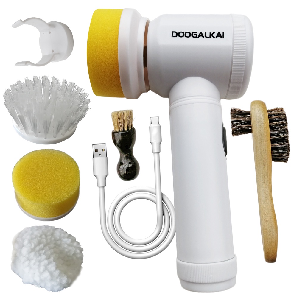 Electric Shoe Brush Machine Cleaning Shine Kit USB Interface Charging