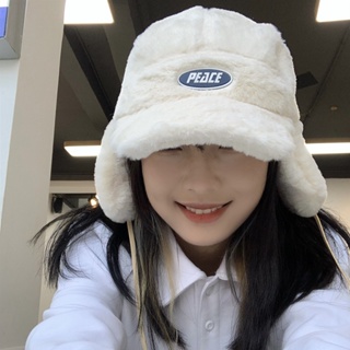 หมวกกันหนาว ผ้ากํามะหยี่ขนนิ่ม ให้ความอบอุ่น เข้ากับทุกการแต่งกาย สไตล์เกาหลี