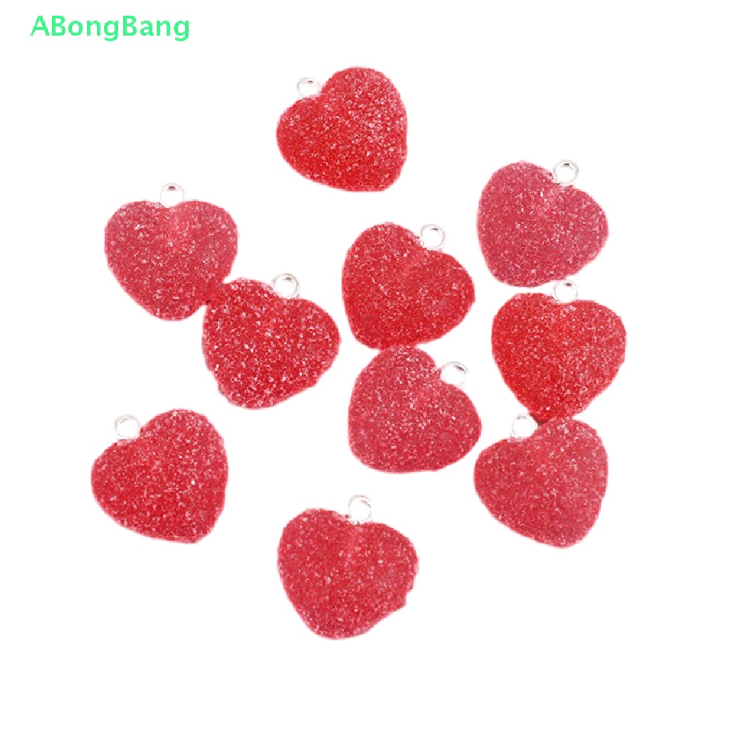 abongbang-จี้เรซิ่น-รูปหัวใจน่ารัก-สีสันสดใส-สําหรับทําเครื่องประดับ-สร้อยคอ-ต่างหู-สร้อยข้อมือ-10-ชิ้น