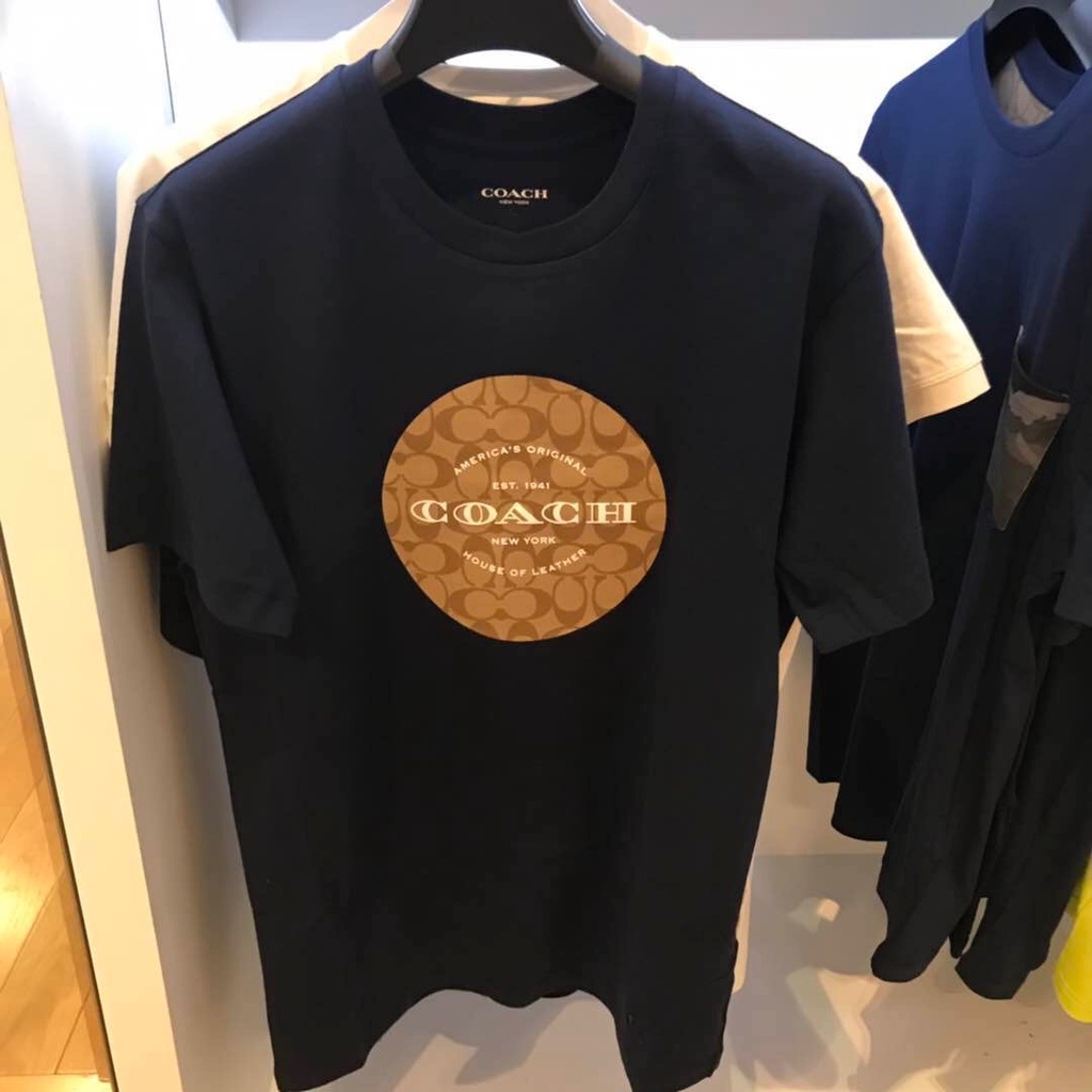coachi-เสื้อยืดลําลอง-ผ้าฝ้ายแท้-แขนสั้น-คอกลม-พิมพ์ลายโลโก้-coachi-ขนาดใหญ่-แฟชั่นสําหรับผู้ชาย-และผู้หญิง