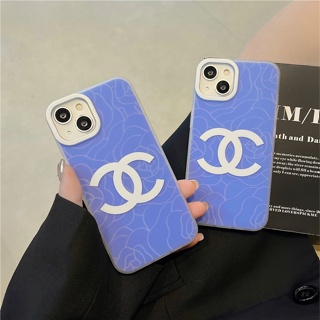 <iPhone Case> เคสโทรศัพท์มือถือ เคลือบสองชั้น ลายชาแนล สําหรับ iPhone 14 Pro max 13Pro 12 11