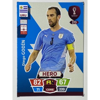 การ์ดนักฟุตบอล Diego Godin ฟุตบอลโลก world cup 2022 การ์ดสะสม uruguay การ์ดนักเตะ อุรุกวัย