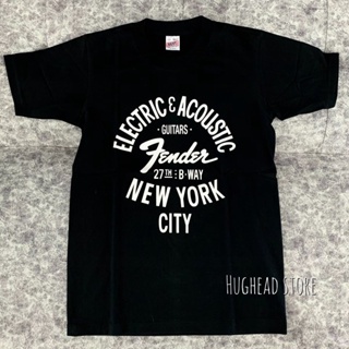 แฟชั่นยูนิเซ็กซ์ﺴ▼◐Fender NY เสื้อ FENDER NEW YORK เสื้อวง เสื้อยืด เฟนเดอร์ นิวยอร์ค เสื้อวินเทจ_37