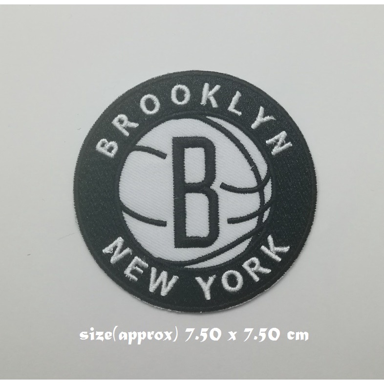 ฺbasketball-ตัวรีดติดเสื้อ-กีฬา-อเมริกันฟุตบอล-ทีม-brooklyn-nets-ตกแต่งเสื้อผ้า-หมวก-กระเป๋า-embroidered-iron-on