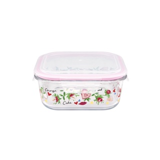 Cath Kidston Glass Storage Box Showstopper Ditsy Cream/Pink