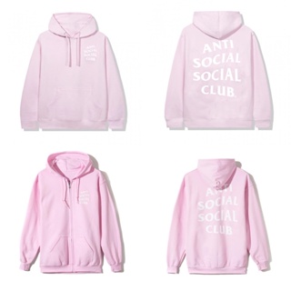 [ ของแท้ ] เสื้อกันหนาวฮู้ดดี้ Anti Social Social Club Know you better Hoodie ASSC สีชมพู ของใหม่ ( พร้อมส่ง )