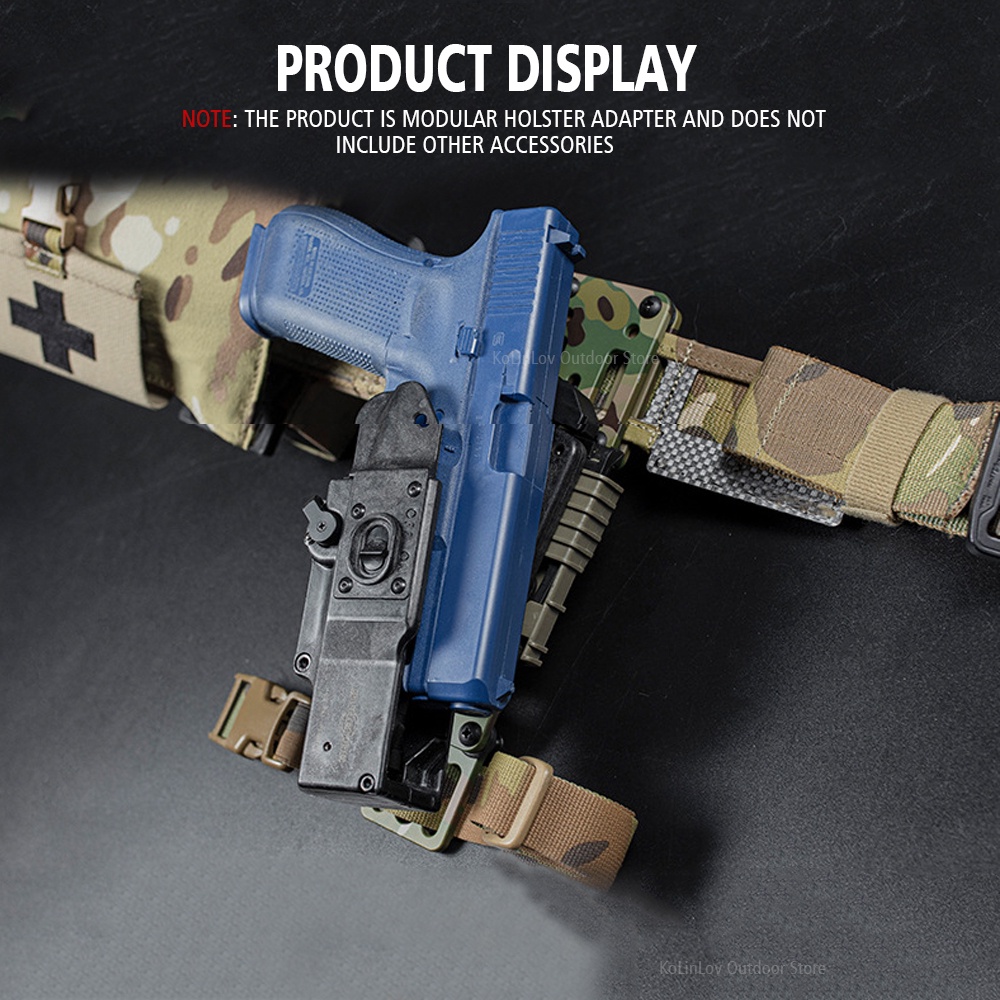 Tactical Pistolen Holster Adapter 2.0 - QLS Quick Release System Für Gürtel Und Beintrage