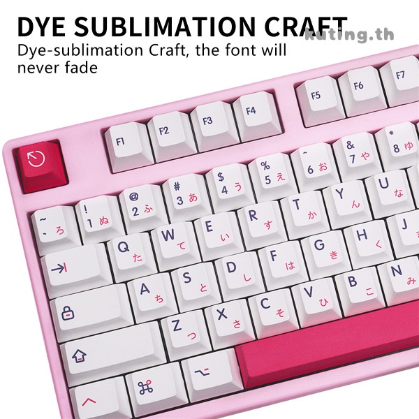 PBT Keycaps 140 Keys Kon Momo Keycaps Dye Sublimation Cherry Profile ...