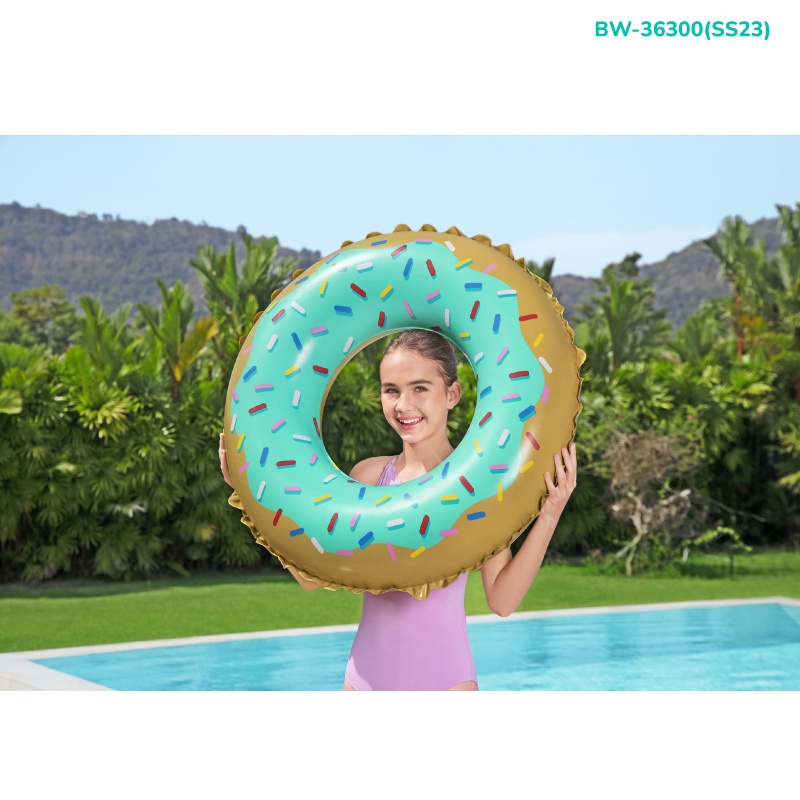 bestway-เบสเวย์-ห่วงยาง-36-91cm-sweet-donut-swim-ring-float-toy-smart
