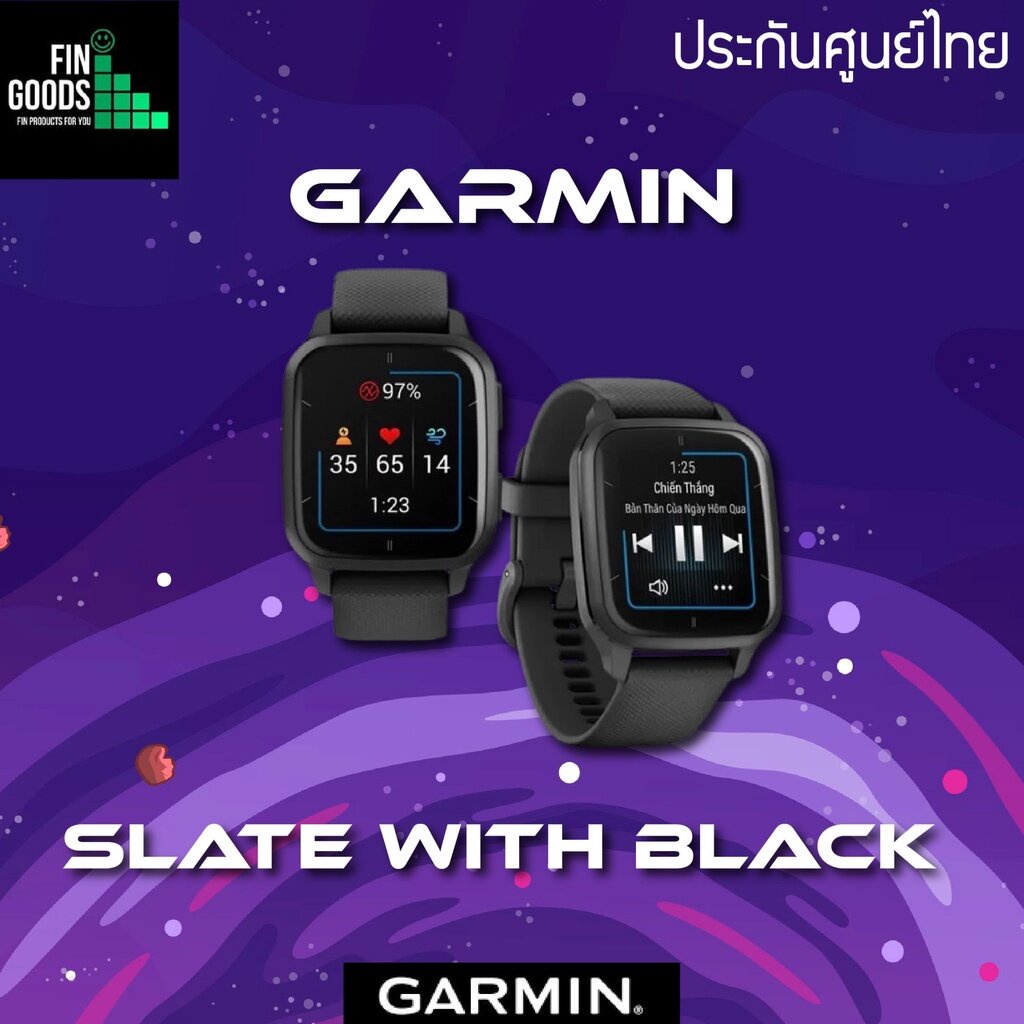 garmin-venu-sq-2-sq-2-music-นาฬิกา-gps-ออกกำลัง-จอ-amoled-สีสดใส-แบตเตอรี่สูงสุด-12วัน-รับประกันศูนย์ไทย-1ปี