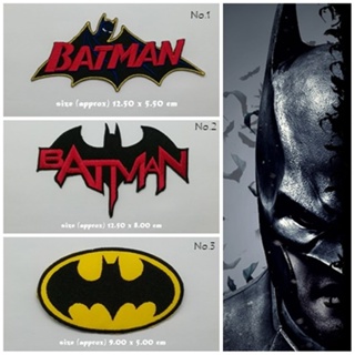 Batman ตัวรีดติดเสื้อ แจ๊คเก็ต อาร์ม  ยีนส์ Hipster Embroidered Iron on Patch  DIY