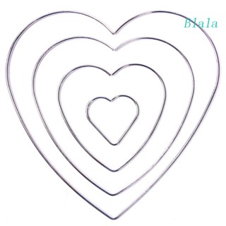 Blala ห่วงโลหะ ลายดอกไม้ หัวใจ พวงหรีด มาคราเม่ แหวนจับฝัน มาคราเม่ แขวนผนัง งานฝีมือ สําหรับงานแต่งงาน DIY