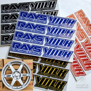 สติ๊กเกอร์ ติดล้อ TE37  Rays Volk  3Mสะท้อนแสง สติ๊ดเกอร์ไม่สะท้อนแสง