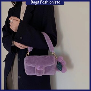 Chio2nd Grape Bobo กระเป๋าสะพายไหล่ ทรงเมสเซนเจอร์ ขนาดเล็ก แบบพกพา แฟชั่นฤดูใบไม้ร่วง ฤดูหนาว สําหรับสตรี