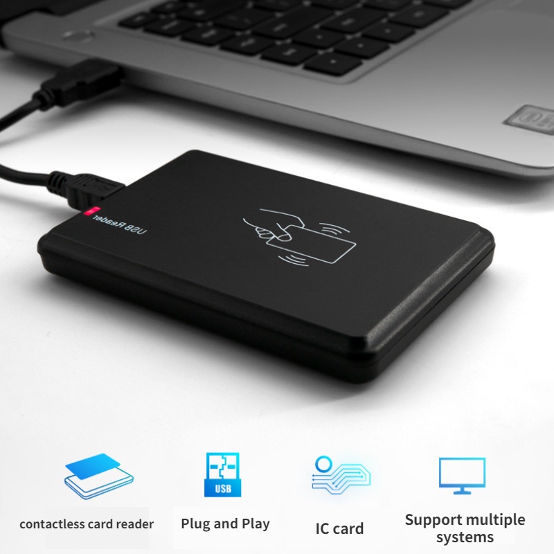 ภาพหน้าปกสินค้า13.56MHz USB Interfce RFID Contactless IC S50 S70 One Card Reader จากร้าน kuike071.th บน Shopee