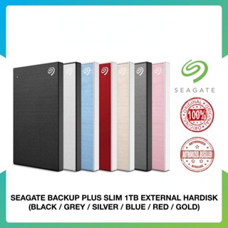 SEAGATE 【COD】ฮาร์ดดิสก์ภายนอก แบบบางพิเศษ 1TB 2TB (สีดํา สีเทา สีเงิน สีฟ้า สีแดง) รับประกัน 3 ปี