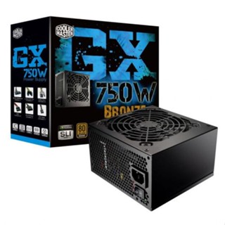 POWER SUPPLY (อุปกรณ์จ่ายไฟ) COOLER MASTER GX 750W (80+ BRONZE) ใช้งานได้ปกติ