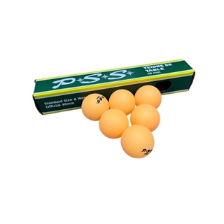 ภาพหน้าปกสินค้าลูกปิงปอง “PSS” ส้ม/ขาว (กล่อง/ 6 ลูก) ที่เกี่ยวข้อง