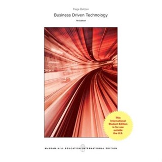 (ลดราคาพิเศษ) 9781259922169 Business Driven Technology