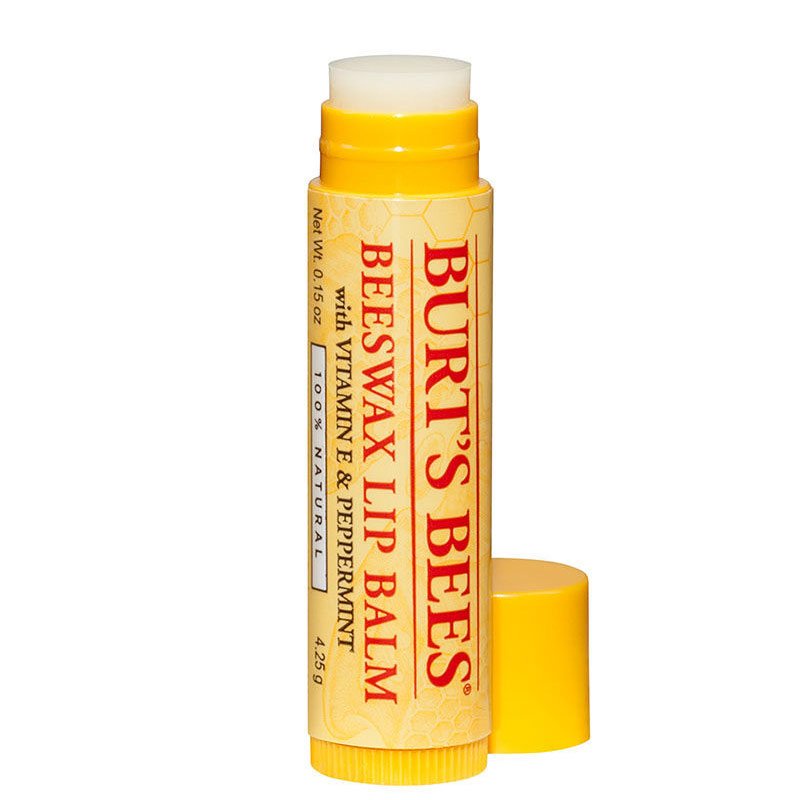 ลิปบาล์ม-burts-bees-beeswax-lip-balm-ผสมวิตามินอี-ให้ความชุ่มชื้น-ริมฝีปากนุ่ม-ไม่แห้งแตก-นำเข้าจากอังกฤษ