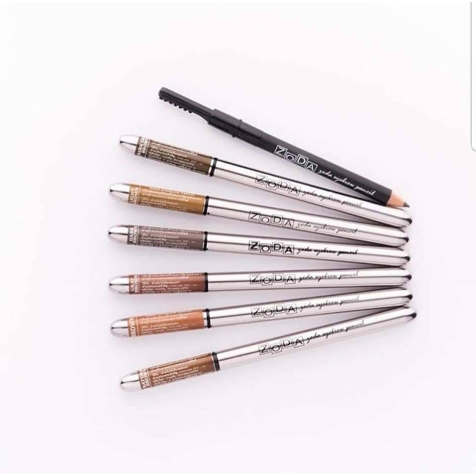 ดินสอเขียนคิ้ว-zoda-eyebrow-pencil-โซดา-เขียนขอบตา-แบบเหลา-เขียนง่ายติดทน-กันน้ำ