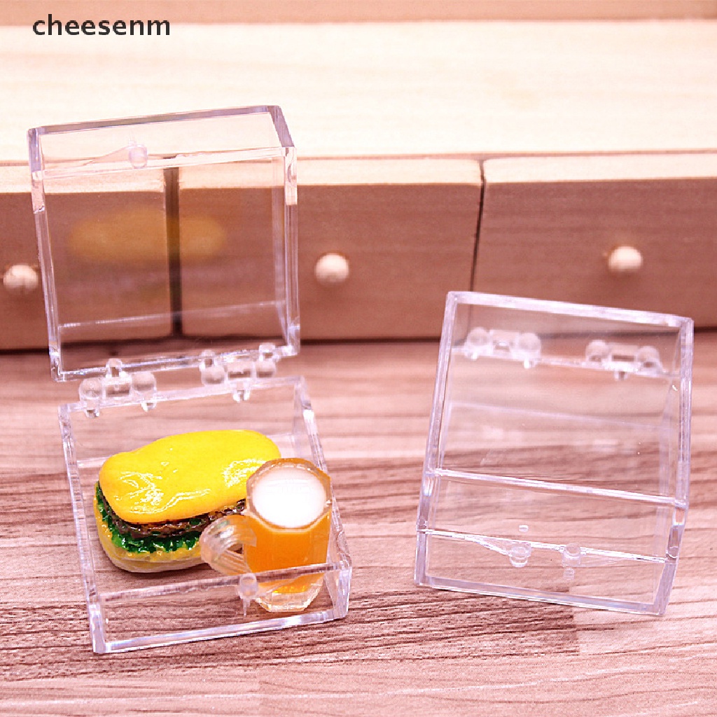 cheesenm-กล่องเก็บขนมเค้ก-ขนมหวาน-ขนาดเล็ก-สําหรับตกแต่งบ้านตุ๊กตา-2-ชิ้น-th