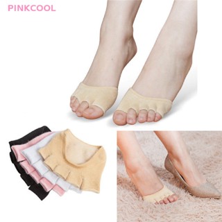 Pinkcool 1 คู่ ซับเหงื่อ มองไม่เห็น ดูแลเท้า นุ่ม ทุกเพศ เท้า พยาบาล ถุงเท้านิ้วเท้า ขายดี