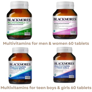 ภาพหน้าปกสินค้าค่าส่ง28- Blackmores Multivitamin for Women men Teen Boys Girls วิตามินรวม ผู้ชายผู้หญิง Blackmore แบล็คมอร์ วัยรุ่นชาย ที่เกี่ยวข้อง