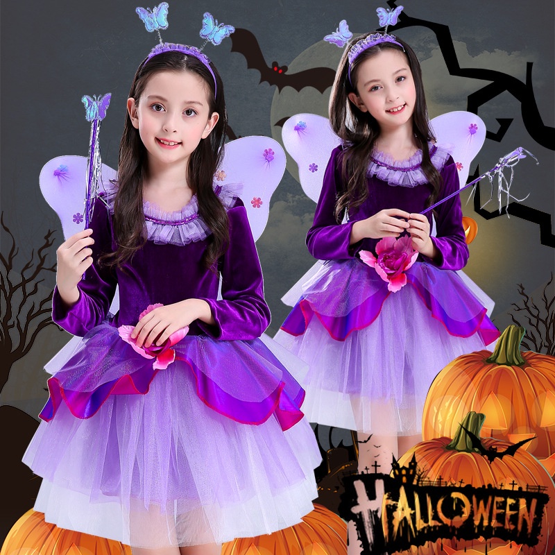 new-product-in-stock-halloween-childrens-costume-girl-witch-flower-fairy-elf-butterfly-masquerade-ball-cosplay-performance-costume-quality-assurance-v9sl