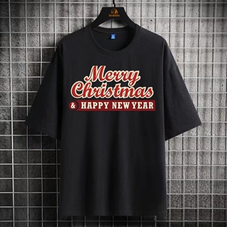 Mashoo Happy Christmas &amp; Happy New Year Graphic Printed t-shirt  oversized tshirt  women vintage clothes Streetwe xmas