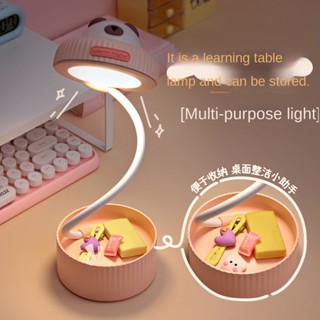 โคมไฟตั้งโต๊ะ led ลายการ์ตูน แบบพกพา ชาร์จ usb แบบสร้างสรรค์ สําหรับหอพักนักเรียน