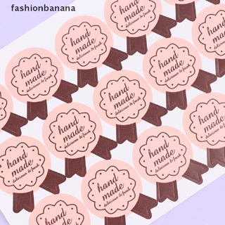 [fashionbanana] สติกเกอร์ฉลาก รูปโบว์ แฮนด์เมด DIY สําหรับติดบรรจุภัณฑ์ 75 ชิ้น