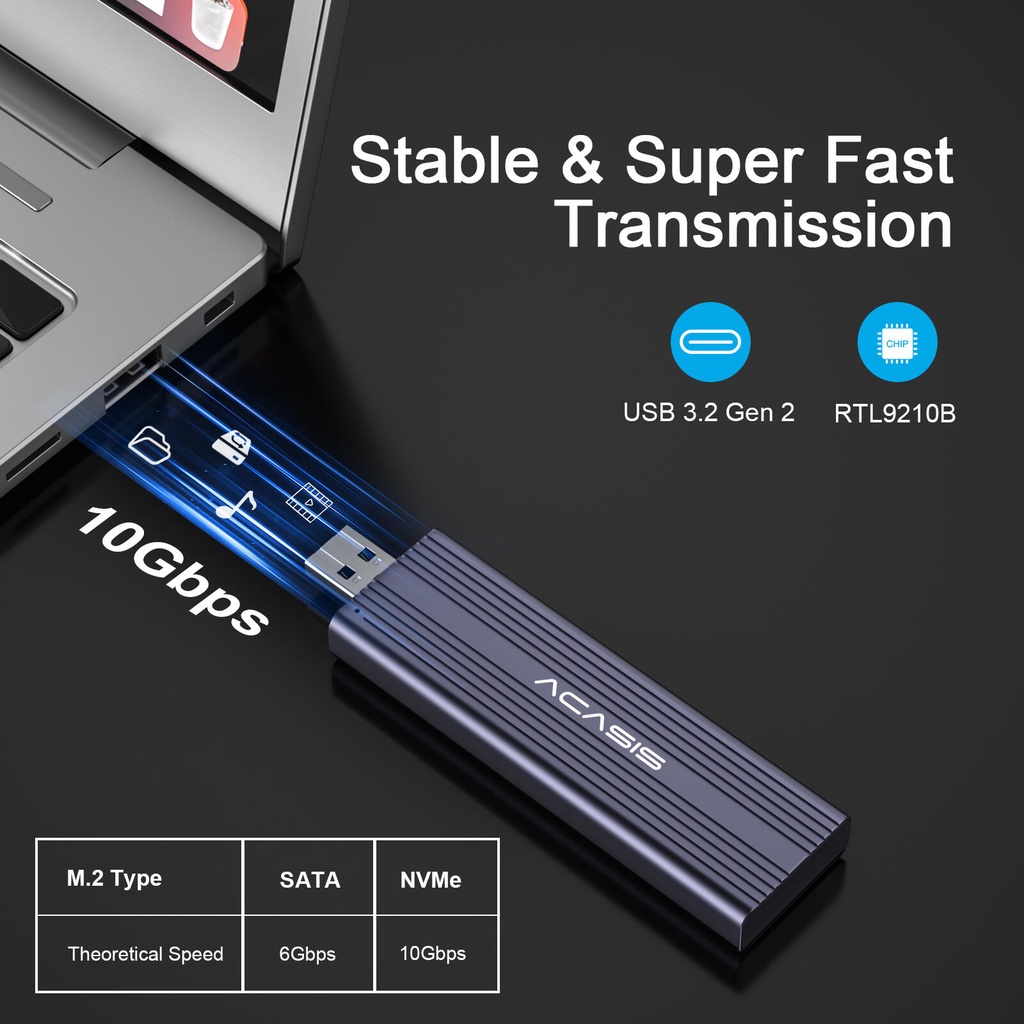 acasis-อะแดปเตอร์แปลงสายเคเบิล-m-2-ssd-nvme-sata-เป็น-usb-3-2-gen-2-10gbs-เข้าได้กับ-2242-2260-2280-ssd-สําหรับคอมพิวเตอร์-plug-and-play