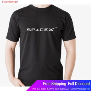Swordsman เสื้อยืดแขนสั้น Spacex Space Exploration NASA Tesla โลโก้ใหม่บุรุษ Tshirt Tee Sports T-shirt_30