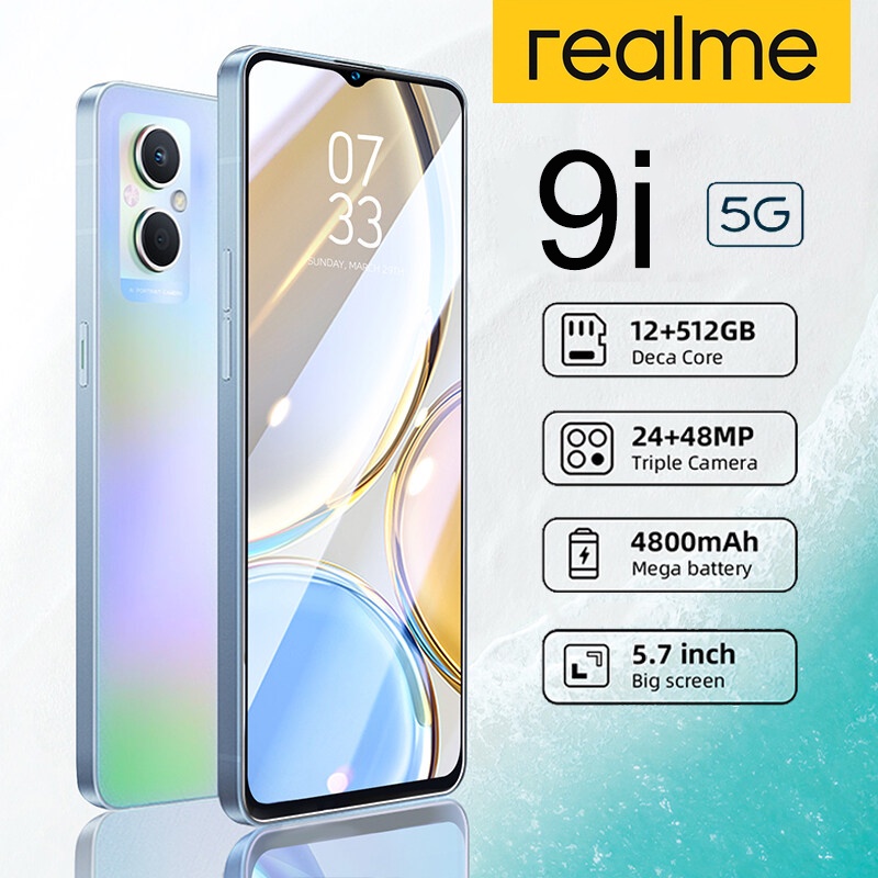 ภาพหน้าปกสินค้าโทรศัพท์มือถือ Realme9i Pro ของแท้100% โทรศัพท์ แกะ12GB รอม512GB โทรศัพท์มือถือราคาถูก SmartPhone จากร้าน udu0n6vqor บน Shopee