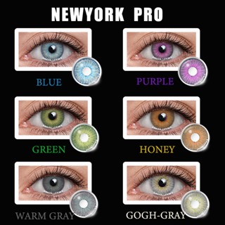 คอนแทคเลนส์สีธรรมชาติ 2 ชิ้น / 1 คู่ สําหรับดวงตา NEW York PRO ชุดคอสเพลย์ คอนแทคเลนส์นุ่ม คอนแทคเลนส์สี ตา เครื่องสําอาง