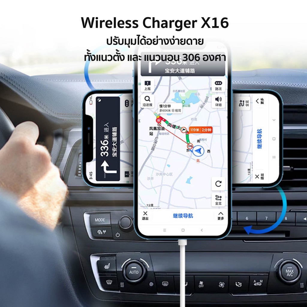 แท่นชาร์จไร้สาย-15w-ที่ชาร์จในรถยนต์-magnetic-wireless-fast-car-charger-ที่ยึดโทรศัพท์ในรถยนต์-ที่ชาร์จไร้สายในรถยนต์