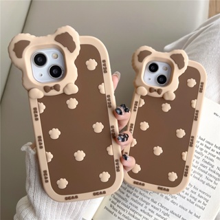 เคสโทรศัพท์มือถือ ซิลิโคนนิ่ม ลายการ์ตูนสามมิติ สําหรับ iphone 14 Pro Max 13 Pro Max 12 Pro Max