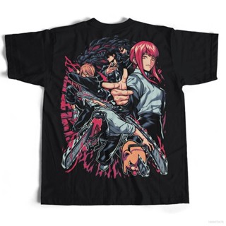 Ns3 เสื้อยืดแขนสั้นลําลอง ทรงหลวม พิมพ์ลายกราฟฟิคอนิเมะ Chainsaw Man พลัสไซซ์ แฟชั่นสําหรับผู้ชาย และผู้หญิง