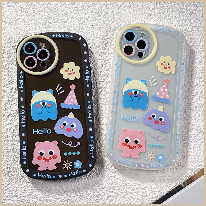 for-iphone-15-6-6s-7-8-14-plus-x-xs-xr-11-12-13-mini-max-pro-hello-oval-soft-case