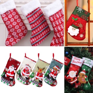 ถุงเท้าคริสมาสต์ พร้อมส่ง🎄🎄 ขนาดใหญ่-กลาง-เล็ก ใส่ของได้ Christmas sock Extra size(45x26 cm)