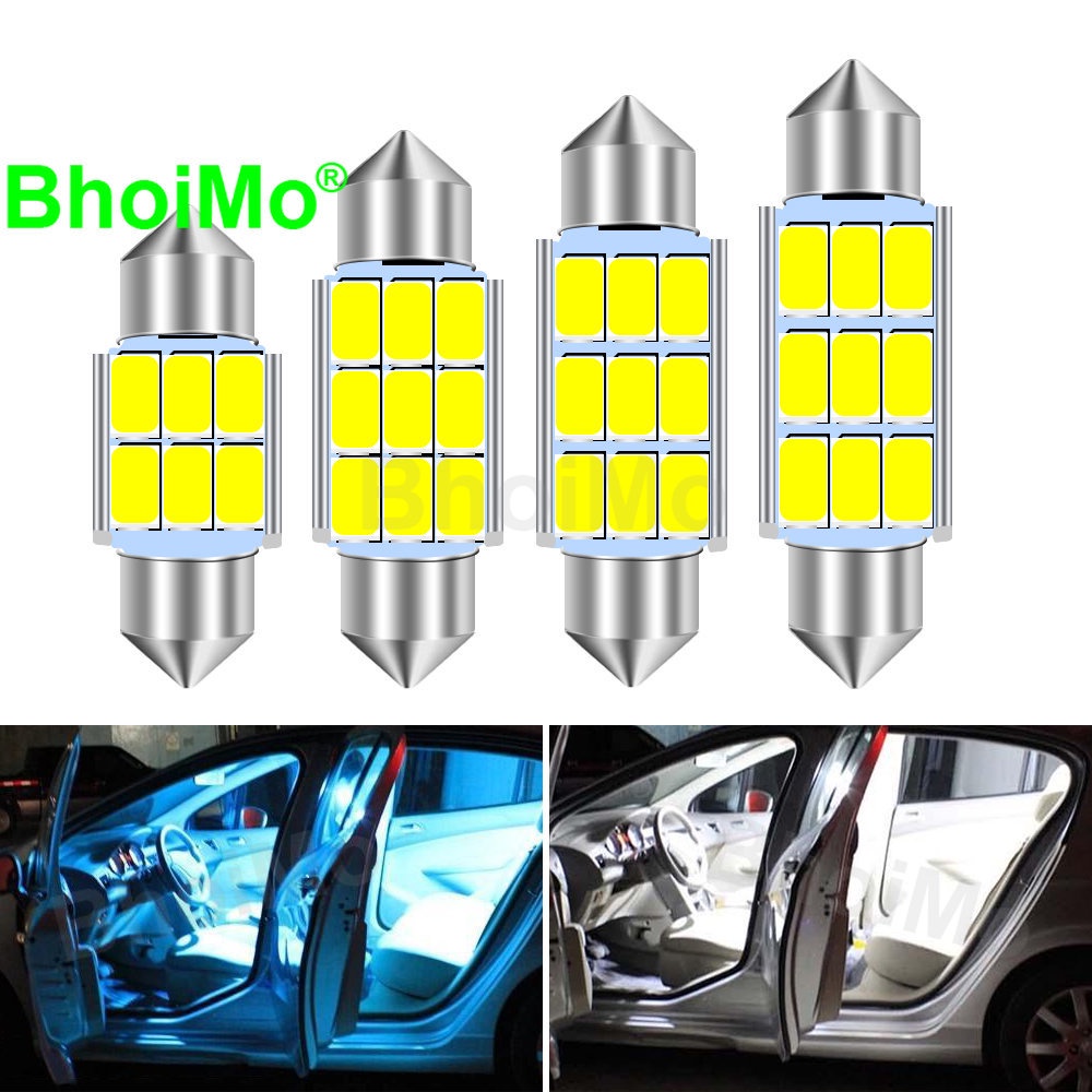 bhoimo-หลอดไฟอลูมิเนียม-led-c10w-31-มม-6smd-36-มม-c3w-39-มม-9smd-41-มม-c5w-5630-iceblue-สําหรับติดป้ายทะเบียนรถยนต์