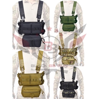 Micro Fight Chissis MK3 Chest Rig (สายโยงบ่า)  ● คุณสมบัติ : 1. เสื้อเวสทำจากผ้า 500D 2. เสื้อเวสออกแบบมาให้สวมใส่ง่าย ค