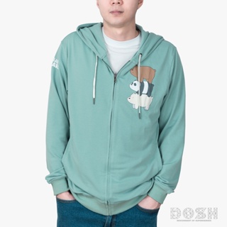 DOSH UNISEX JACKET HOOD WE BARE BEARS เสื้อแจ็คเก็ตฮู้ด  DBBMJ5055-GE