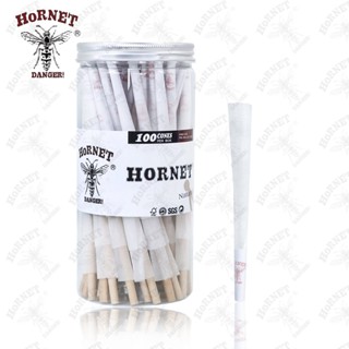 สินค้า พร้อมส่ง HORNET Pre-Rolled Cone King Size 100ชิ้น / กระดาษโรล / White