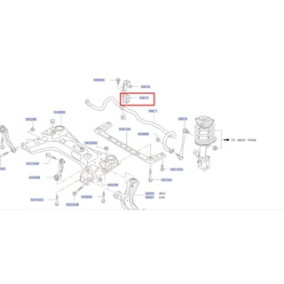 บู๊ชยางเหล็กกันโคลงหน้า(ปะกับกันโคลง) ซ้าย-ขวา NISSAN SYLPHY, PULSAR แท้ NISSAN 100%